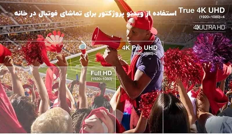استفاده از ویدئو پروژکتور برای تماشای فوتبال در خانه: تجربه‌ای فراتر از تلویزیون